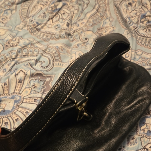 Dooney & Bourke Black and Gold Hobo Bag - Picture 3 of 8